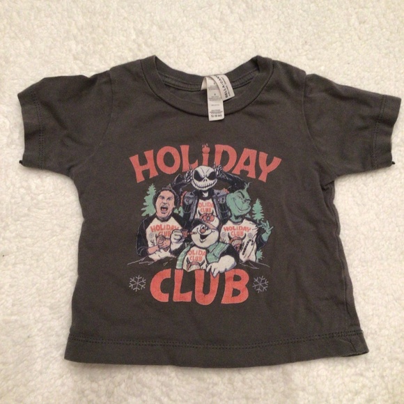 Holiday Club Toddler T-Shirt – 12-18 Months (Elf, Frosty, The Grinch & Jack Skel - Picture 1 of 2